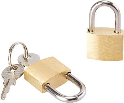 China Secure Backpack Locks 12-Pack 20mm Mini Brass Padlock Sets Luggage with Keys, 0.7 x 1.2 x 0.25 inch for sale