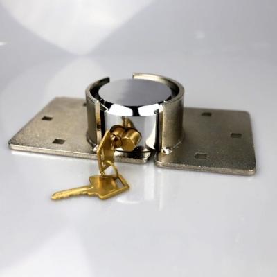 China HIGH QUALITY 73mm Series Hidden Shack Padlock Steel Hockey Puck Lock with 2 Keys and Solid Brass Brackets for sale