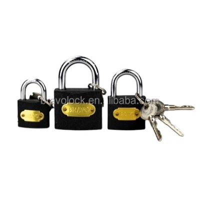 China Tri-cycal Iron BRAVO TC Lock Gray Cast Iron Padlock With Cross Key for sale