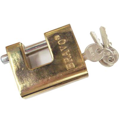 China 30MM-70MM gold plated shielded padlock for sale