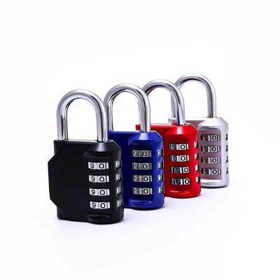 China 4 Digit Lock Number Padlock Password Locks For Luggage Suitcase Gym Warehouse Lock Padlock for sale