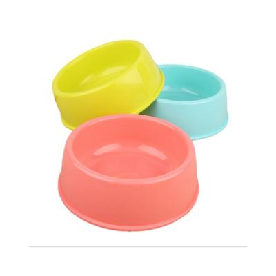 China Viable Factory Direct Low Price Environmental Protection Many Colors Candy Colored Plastic Pet Bowl for sale