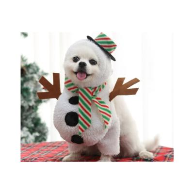 China Factory direct supply cute white viable and interesting Christmas pet clothes for sale