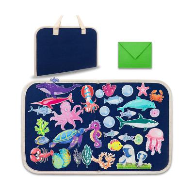 China Improve Hot Sale New Arrival Custom Montessori Child's Ability Manual Educational Sea Ocean Animals Felt Busy Board Sets For Toddlers for sale