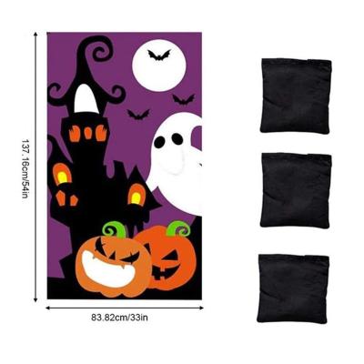 China Outdoor Activity Halloween Pumpkin Felt Banner Set For Outdoor Party Decoration Supplies for sale