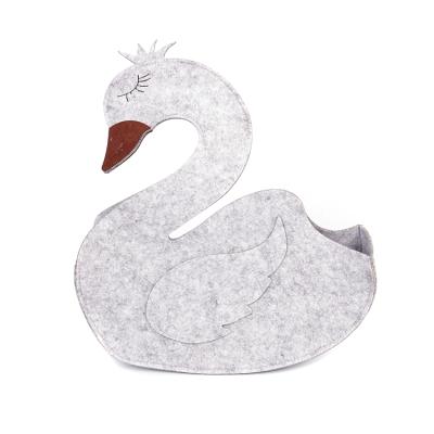 China Small Swan Viable Gift Craft Storage Desktop Basket For Sale for sale