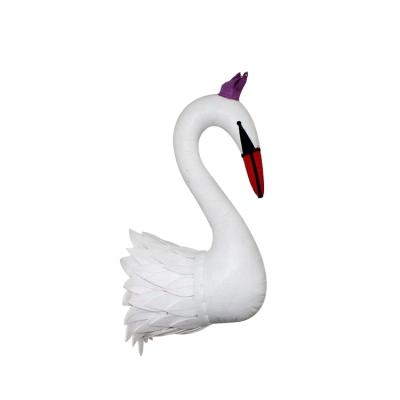 China Plush Wall Hanging Felt Animal Head Swan for sale