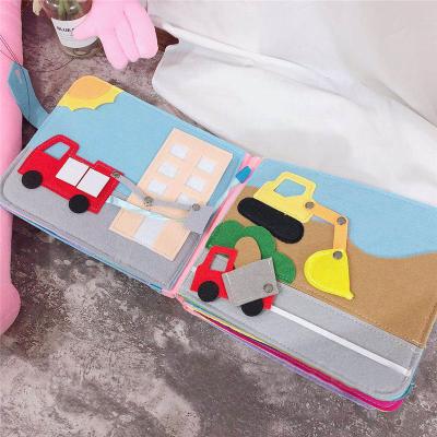 China Improve Child's Manual Ability Christmas Special Gifts Felt Silent Quiet Book For Child for sale