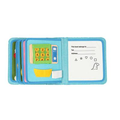 China Improve Child's First Ability Educational Montessori Textbook Baby Quiet Book Toy For Develop Motor Skills for sale