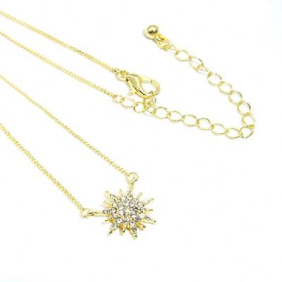 China Customized 18K Gold Plated 18K Gold Plated Snowflake Necklace 3mm4mm Alloy Link Chain Gold All-match Customized CLASSIC Silver Simple Necklace For Men for sale