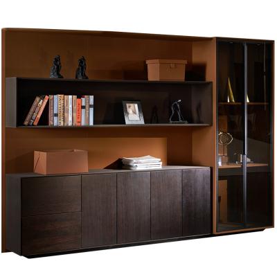 China 2020 Custom Design Modern Luxury Office Furniture MDF Filing Cabinet Bookcase Bookcase for sale