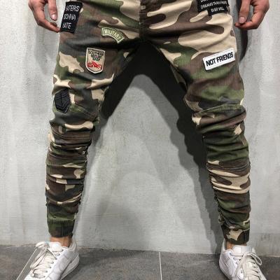 China Anti-pilling men's jogger pants men camouflage jeans male jogger 2020 WINTER camouflage pants with patch label panties for sale