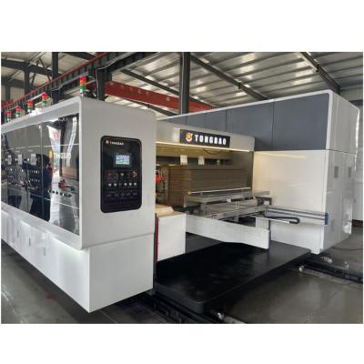 Cina Flesso Plate High Definition Multicolor Printing Slotting Rotary Die Cutting Stacker Machine in vendita