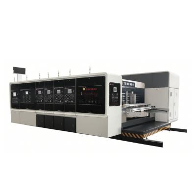 Cina 40000 KG High Definition Flexo Printing Slotting Rotary Die Cutting Machine per scatole di cartone ondulato in vendita