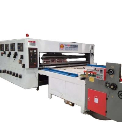 China 2800 mm Halbautomatische Wellkartonbox Flexo-Druckmaschine Schließ- und Druckmaschine zu verkaufen