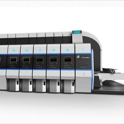 Китай Высокая четкость 4 цвета флексо печатная машина с ротационным Slotter принадлежностей идеально продается