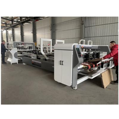 China Top- Automatic Corrugated Box Gluing Machine Folder and Gluer Machine for Carton Box for sale