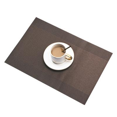 China Anti Anti Scalding Table Washable Scalding Mat Restaurant Canteen Coffee Placemat PVC Dining Non-Slip Yarn Place Mat Coaster for sale