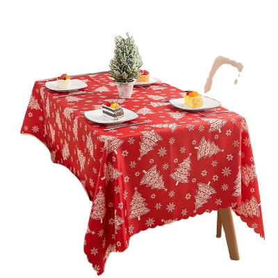 China New Design Modern Christmas Table Cover Polyester Washable Table Cloth For Banquet Party Featival Home Table Decoration for sale