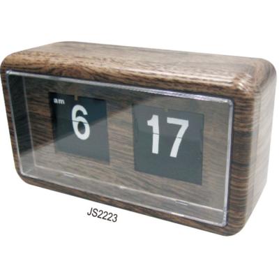 China Classroom Creative Automatic Flip Wall Clock Bedroom Living Room Study Alarm Clock Desk And Table Standing Clocks for sale