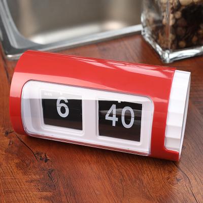 China Factory Directly Supply Promotion Gift Digital Giant Desktop Automotive Class Flip Alarm Wall Clock Retro for sale