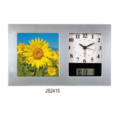 China Chinese Calendars Desktop Gift Calendar Digital Family Picture Photo Frame Table Alarm Wall Clock for sale