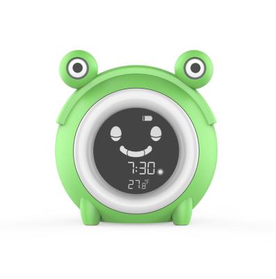 China Antique Style Best Sell Digital Kids Sleep Coach Frog Clock for Baby Room Deco for sale