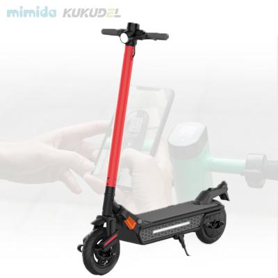 China Globe Patent Dockless Electric Sharing Scooter Dual Suspension Built in IoT GPS 4G Electric Kick Scooter Ride Share Mimida Scooter for sale