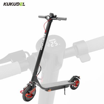 China Unisex KUKUDEL Desgin 853P Two Wheel Kick Scooter Cool Low Cost Foldable Electric Scooter For Adult for sale