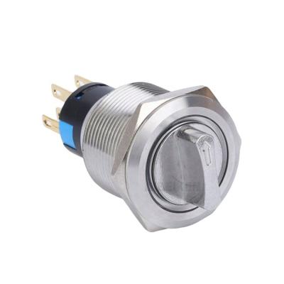 China Industrial Control 22mm Momentary Rotary 1no1nc Ring Illuminated Blue Red White Orange Green Purple Led Button Light Switch for sale