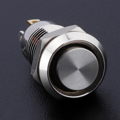 China Newcomer industrial small 12V momentary 5V 24V LED control lighted 1NO 4 PIN Metal Switch 8mm mini push button for sale