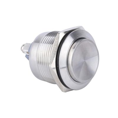 China Stainless Steel Screw Terminal 1no Stainless Steel 22mm Elevator Elevator Normally Open Momentary Push Button Switch for sale