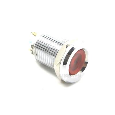 China Sports Stadiums IN11 Waterproof Metal Led Indicator Motorcycle Bike Boat Pilot Lamp 12mm Signal Light for sale