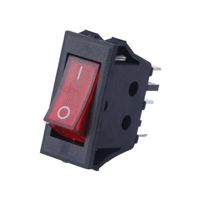 China ON-ON ON ON 3 Pin Auto Bus Boat 35 Amp T85 AC 125V 250V Red Button KCD3 Rocker Switch For Coffee Maker for sale