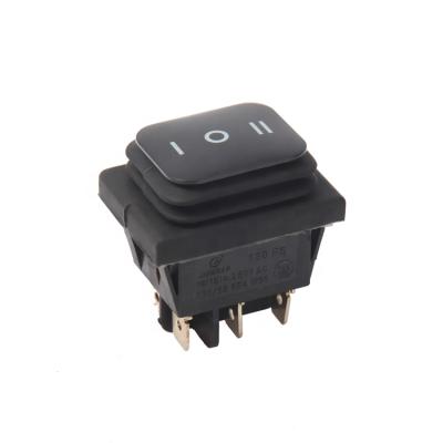 China ON ON ON-OFF-ON position switch 3 6pin terminals no- illuminated rocker switch waterproof KCD1 t120 55 for car boat marine for sale