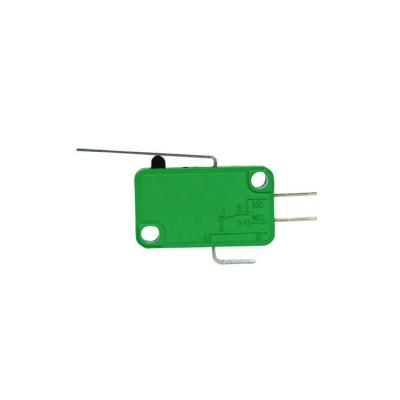 China Compact Design 3 Pin 1NO1NC Mini Operation Steel 15A 250VAC Wire Hinge Hinge Type Long Lift Micro Switch for sale