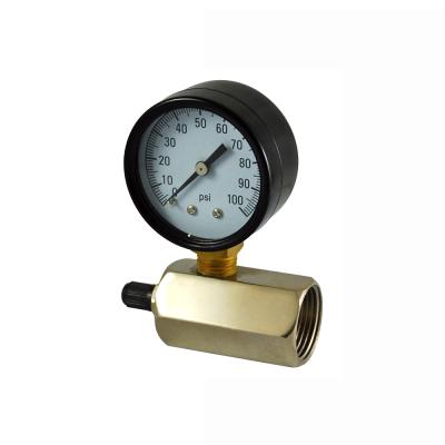 China Black Steel Case And Bezel 2inch Water Test Pressure Gauge Gas Test Pressure Gauge for sale