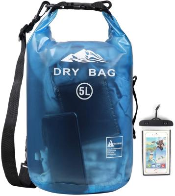 China Waterproof Water Proof Dry Bag for Women Men, 5L/10L/20L/30L/40L Roll Top Office Dry Storage Bag with Phone Case for Travel, Camping and Beach for sale