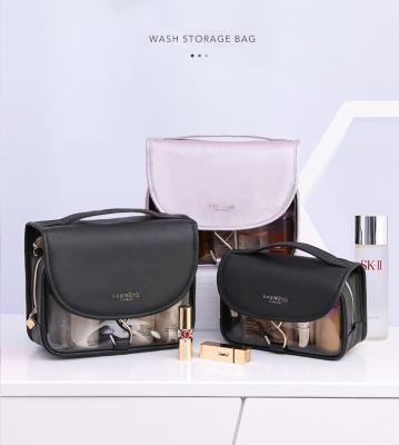 China Lady PU Cosmetic Bag Waterproof Makeup Bags Wholesale Custom Clear Cosmetic Bag for sale