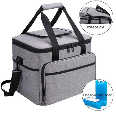 China New Insulated Lunch Thermal Bag Shoulder Cooler Polyester Insulated Whole Food Cooler Bag for sale