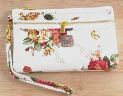 China New Pastoralism Style Ladies Wallet With Movable Zipper Bag for sale