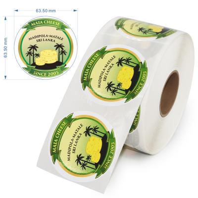 China Matt Custom Printed Waterproof Premium Clear White Film Strip Label Roll for sale