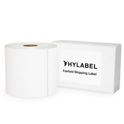 China Waterproof Direct Thermal Labels 100x100mm 4x4 Shipping Label Packing List Sticker for sale