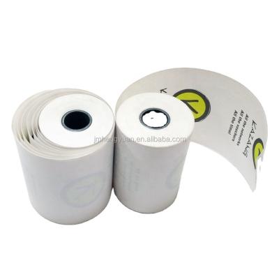 China POS Machine / Cash Printer Custom Color Pre Regester Printed Thermal Printing Display Paper Roll Termo Print POS Rolls 80x80mm for sale