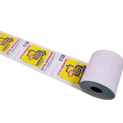 China Custom Logo Printing Cashier Receipt Rolls Machine Cash register/POS/Credit Card Machine Logo Printing Thermal Paper 80x80 57x40 for sale