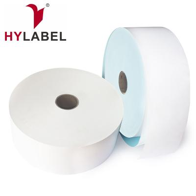 China Hengyuan Thermal Label 1000m Rolls Waterproof Direct Thermal Transfer Label Jumbo Thermal Jumbo Roll for sale