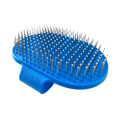 China Sustainable Pet Feed Stabilized Portable Beauty Tools Bath Brush Massage Brush For Cats And Dogs for sale