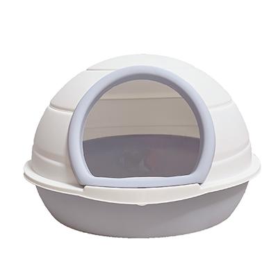 China Viable Chinese Wholesale Cat Litter Box Manufacturer Single Cleaning Cats Toilet Various Colors for sale