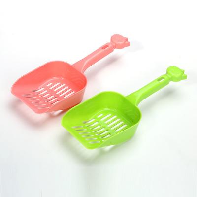 China Viable Customizable Color Cat Litter Sifter Scoop Shovel Nonstick Comfortable Plastic for sale