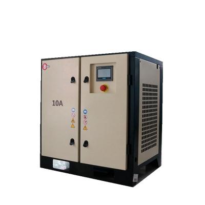 China China Wholesale Lubricated Energy Saving Air Compressor 7.5 Kw Power Frequency Air Compressor for sale